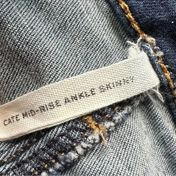 rag & bone Cate Mid Rise Ankle Skinny Jeans Size 26 - Picture 6 of 6